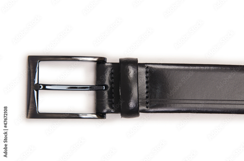 Male elegant belt isolated on the white Male elegant belt isolated on the white