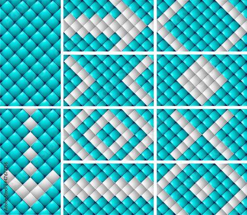 blue cells & mosaics business card set