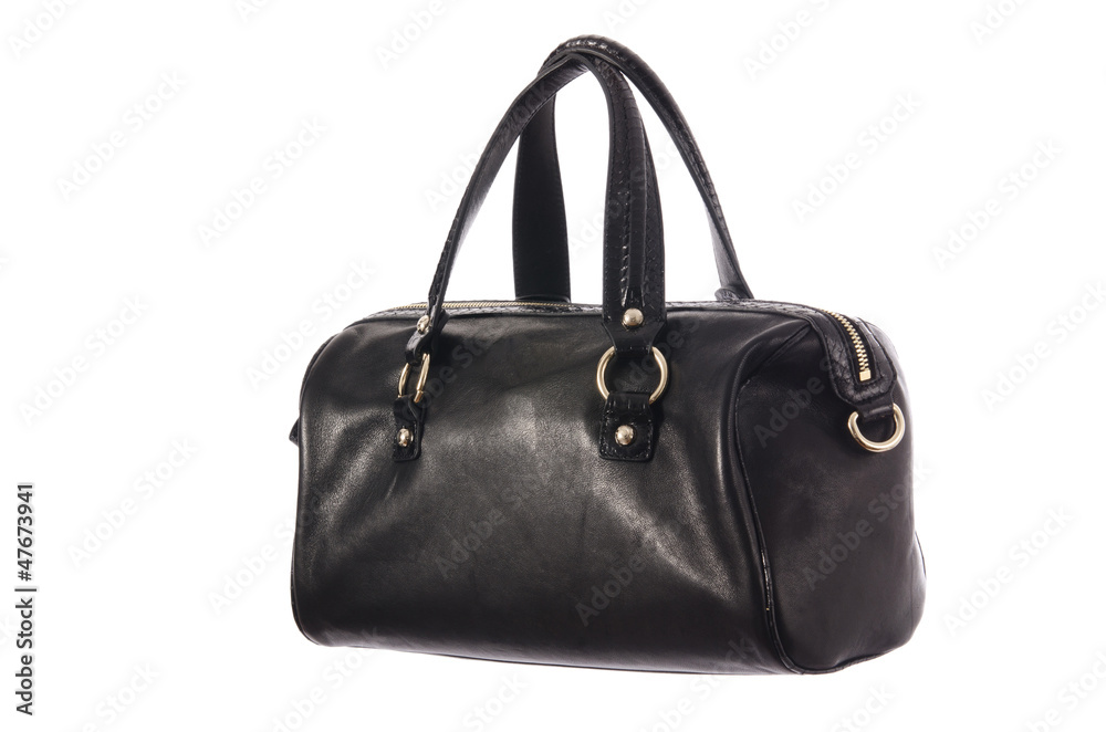 Nice elegant woman bag isolated on the white Nice elegant woman bag isolated on the white