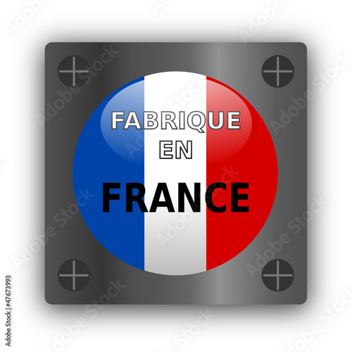 Logo métallique Fabriqué en France