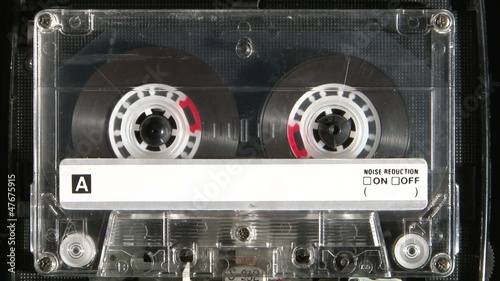 Audio cassette playing