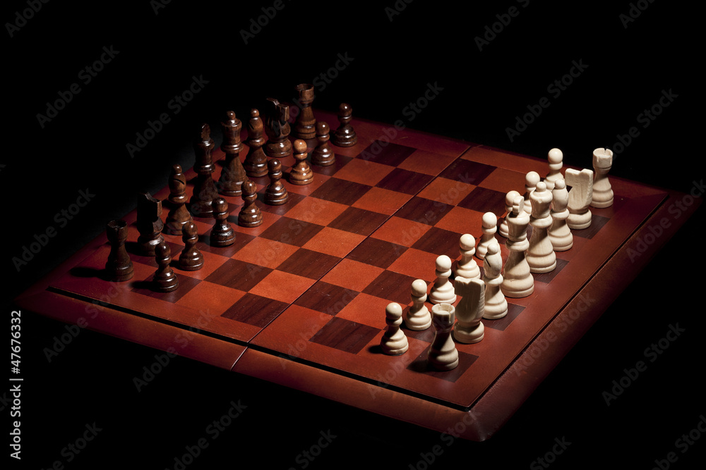 Classic Wooden Chessboard with Cheese Pieces Classic Wooden Chessboard with Cheese Pieces
