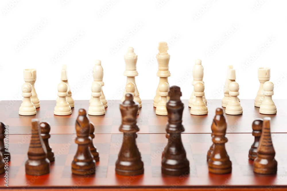 Classic Wooden Chessboard with Cheese Pieces Classic Wooden Chessboard with Cheese Pieces