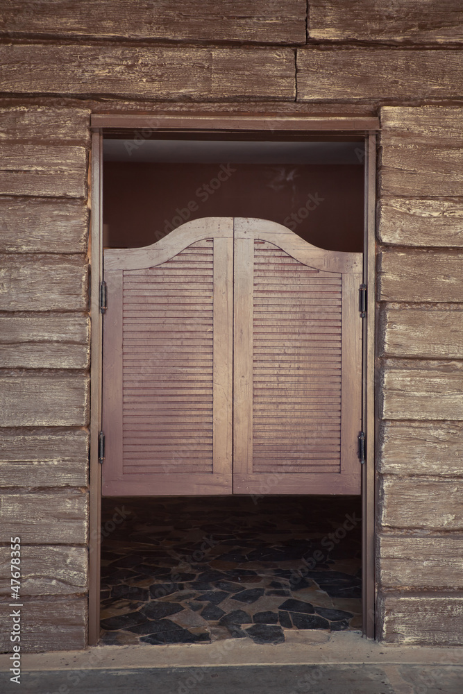 Fototapeta premium door of old western building