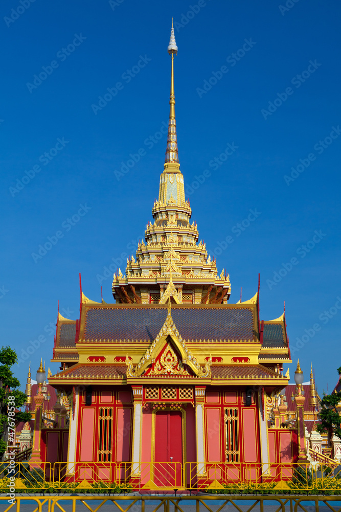 Fototapeta premium Thai royal funeral and Temple