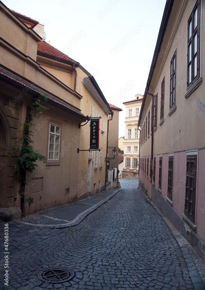 Obraz premium One of the streets in Praha