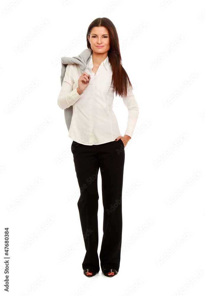 A full length portrait of a beautiful businesswoman A full length portrait of a beautiful businesswoman