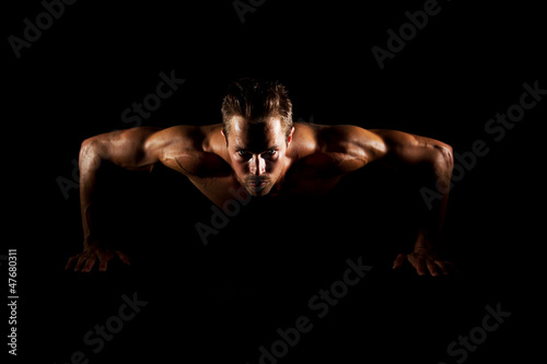 Man doing pushups