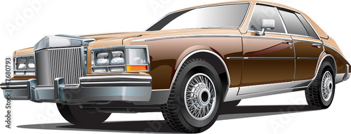 Vintage luxurious car