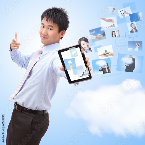 business and cloud computing concept