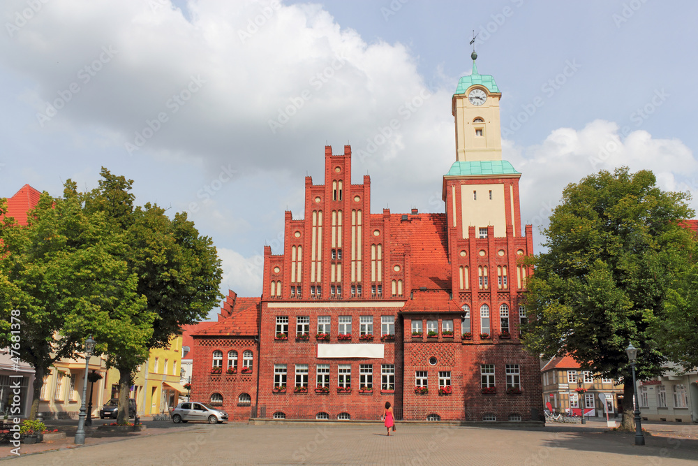 Fototapeta premium Wittstock Rathausplatz