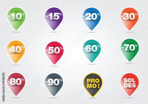 étiquettes de soldes - promo -30%