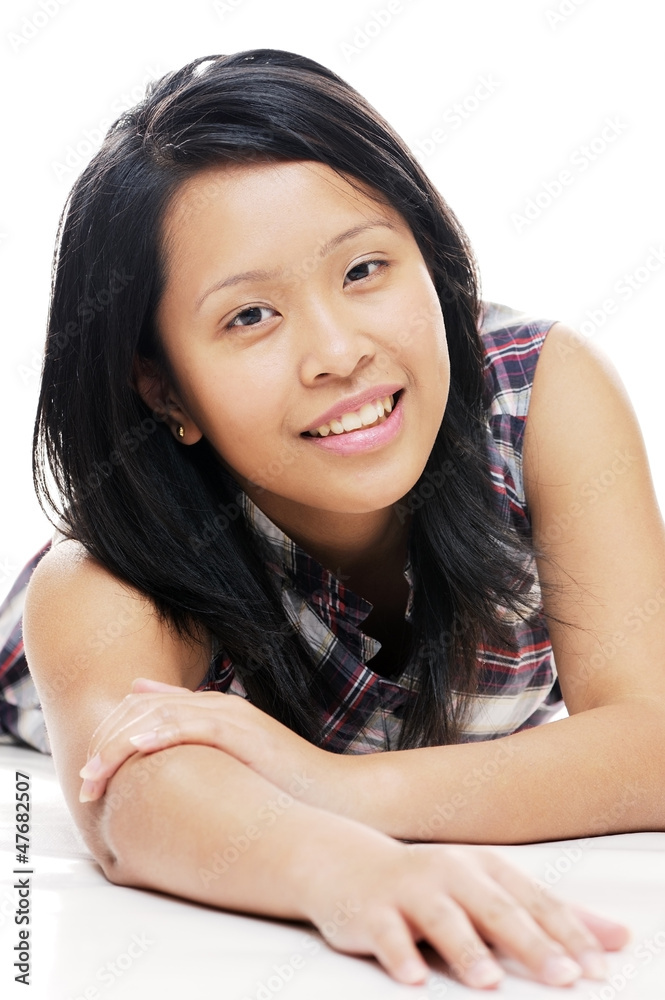 Smiling asian lady