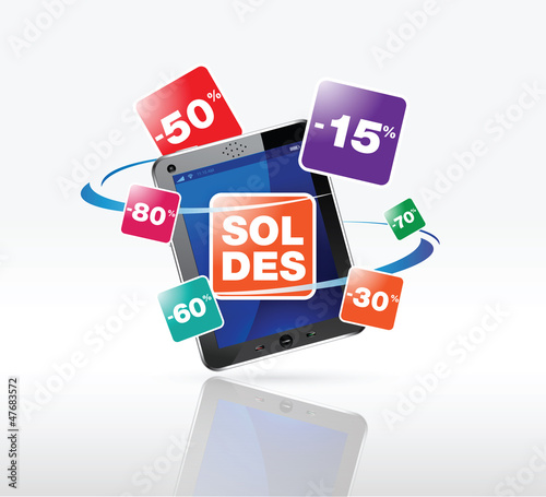 soldes sur internet via tablette tactile