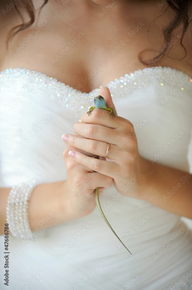 Bride with Lizard