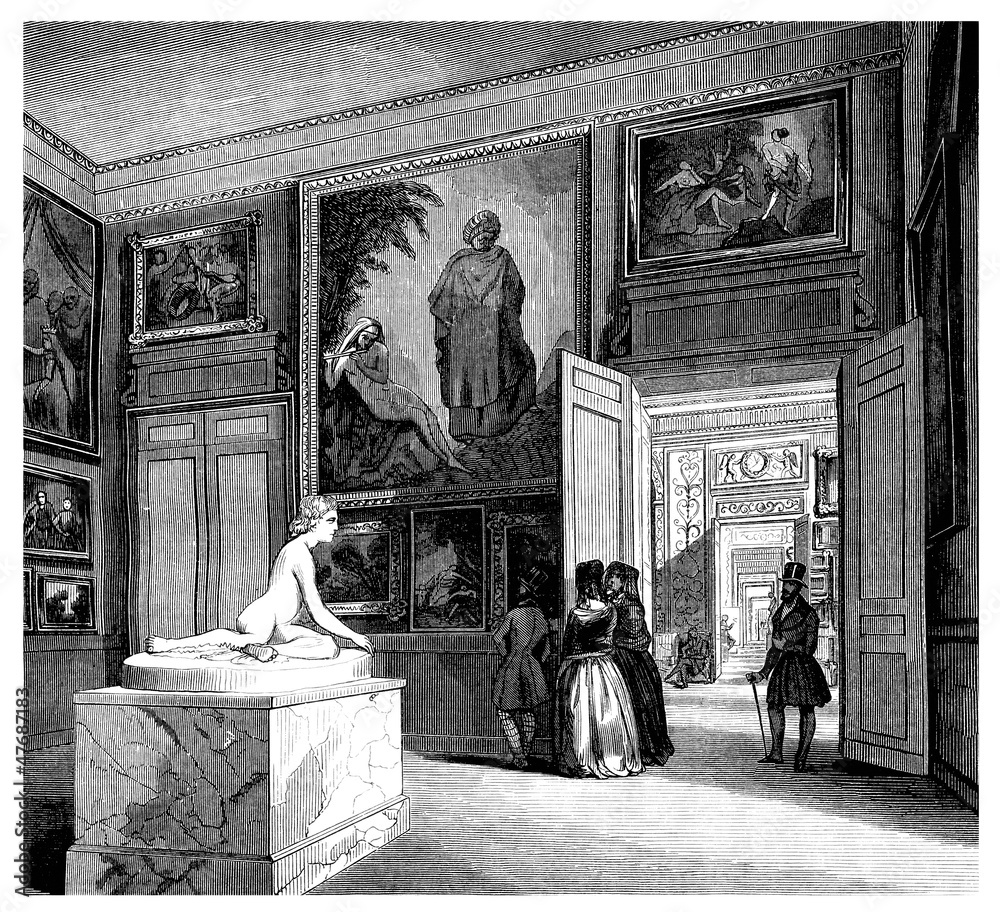 Naklejka premium Interior Museum - 19th century