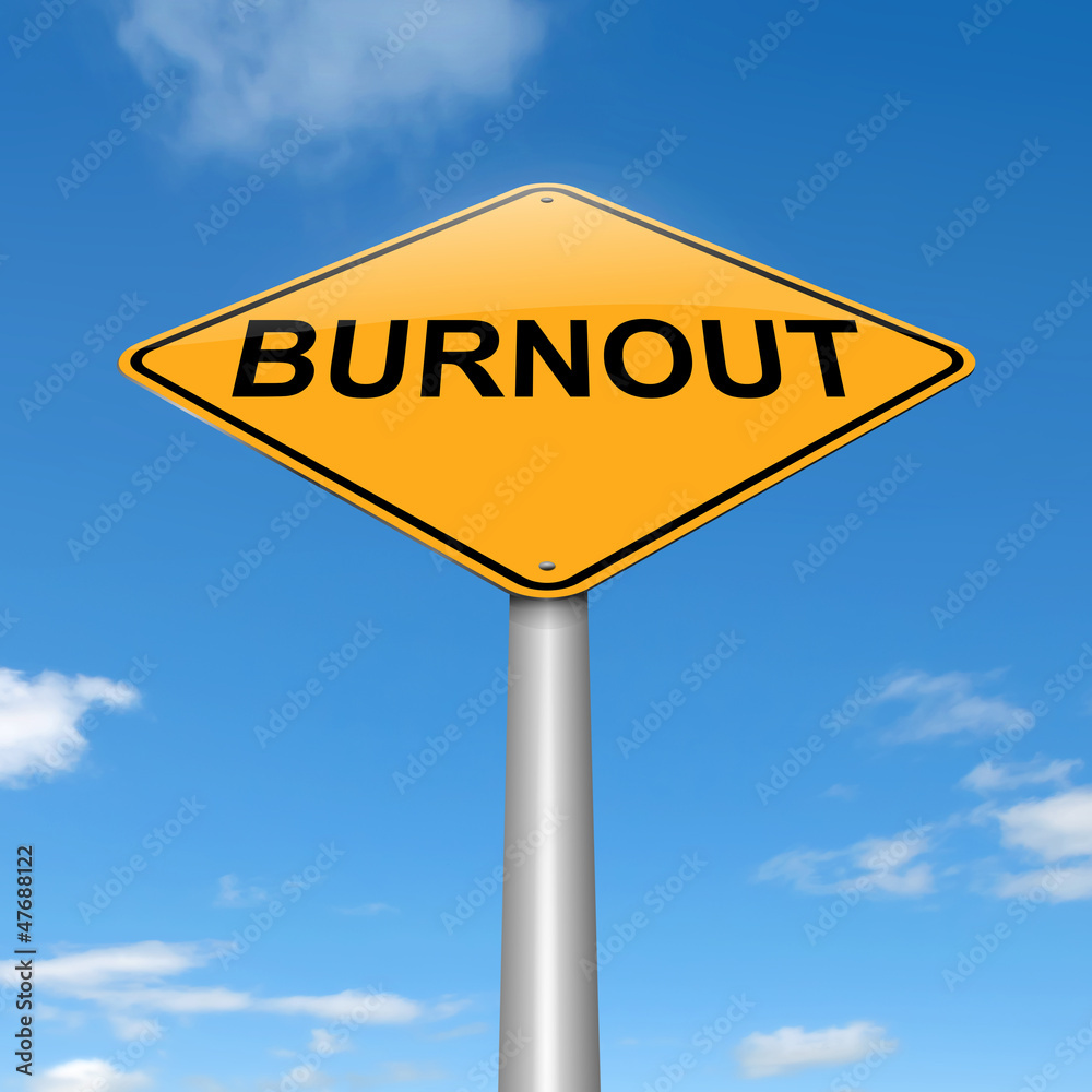 Burnout concept.