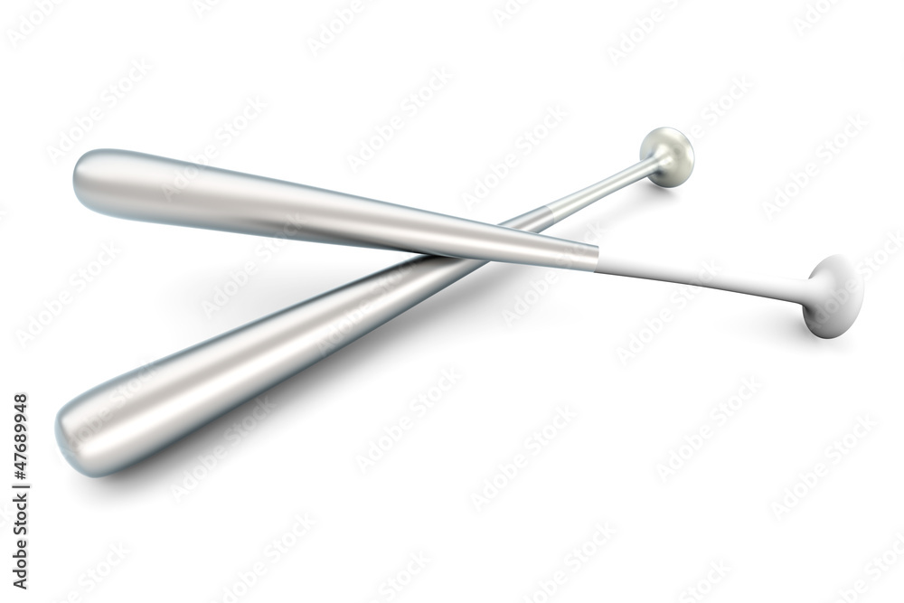 Zwei aluminium Baseball Schläger Zwei aluminium Baseball Schläger