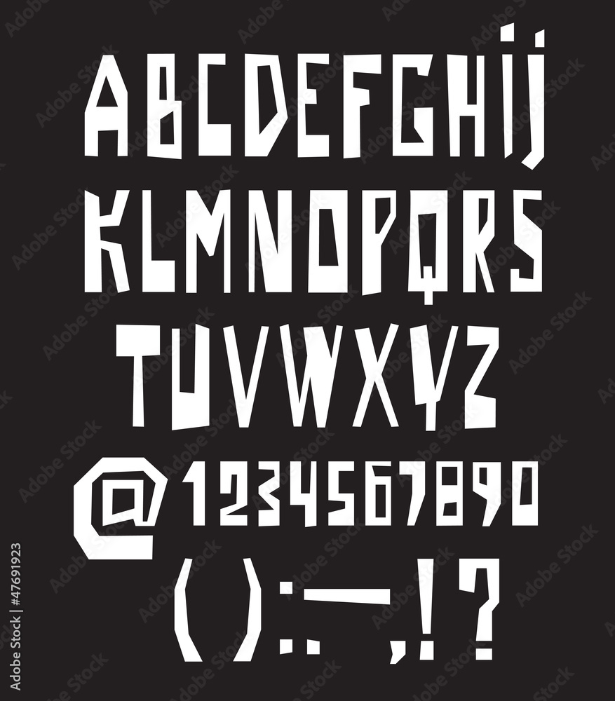 Obraz premium Latin alphabet