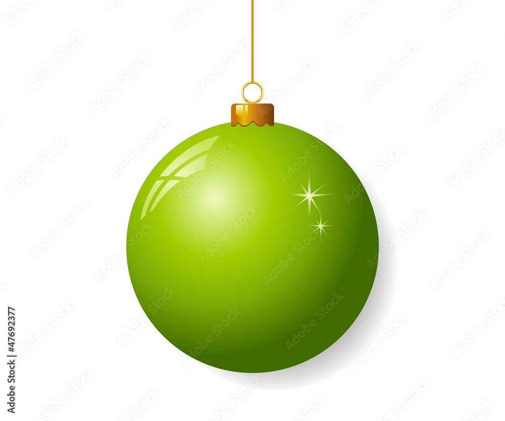 Green christmas ball Green christmas ball