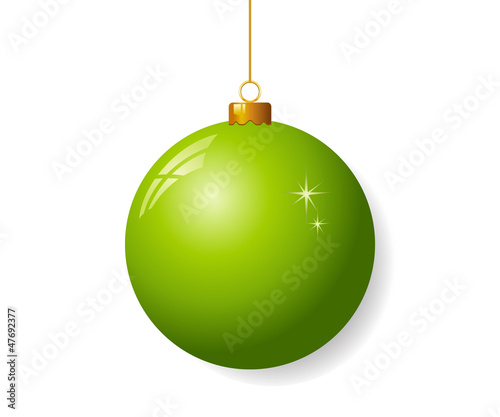 Green christmas ball