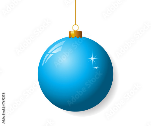 Blue christmas ball