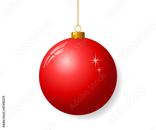 Red christmas ball
