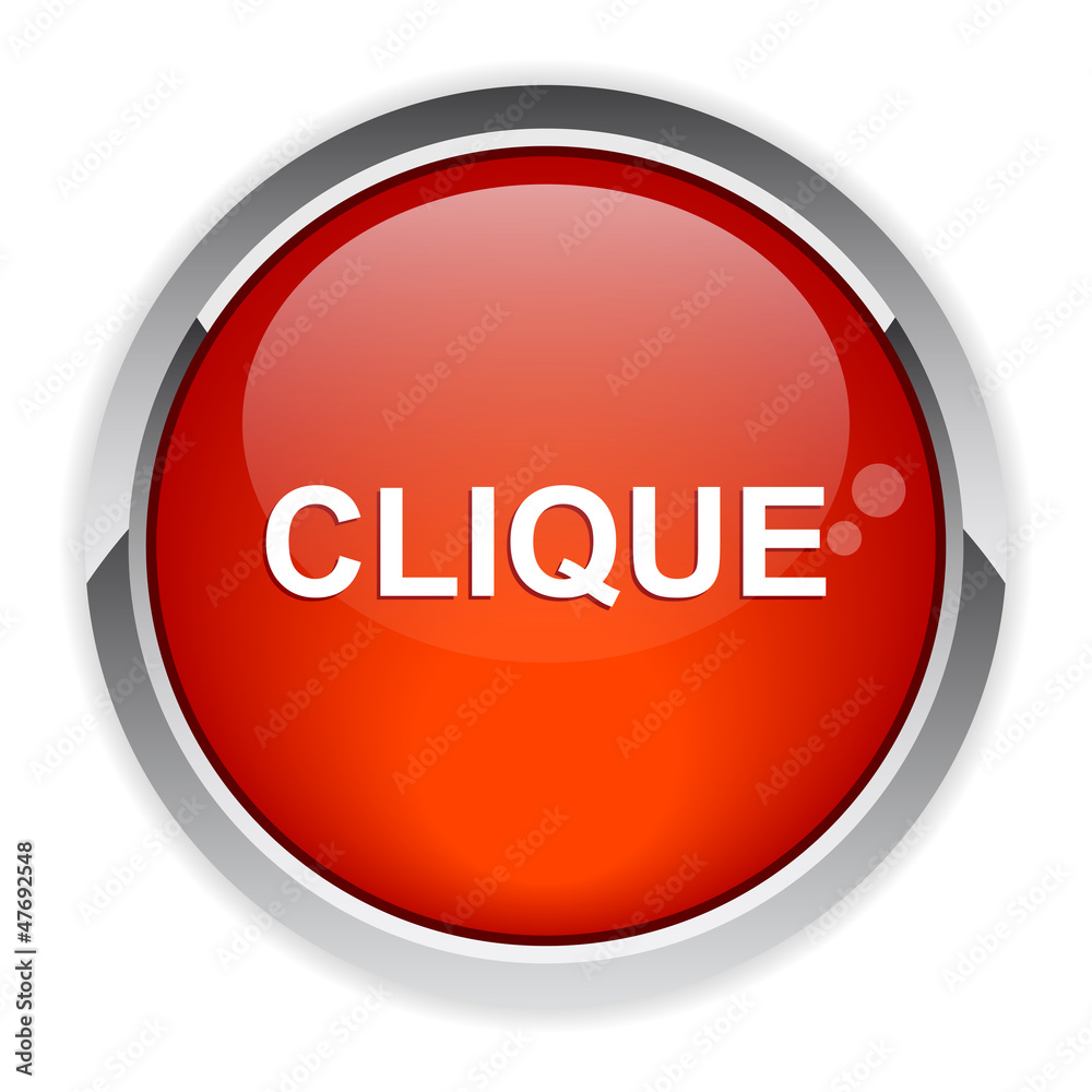 bouton internet clic icon red bouton internet clic icon red