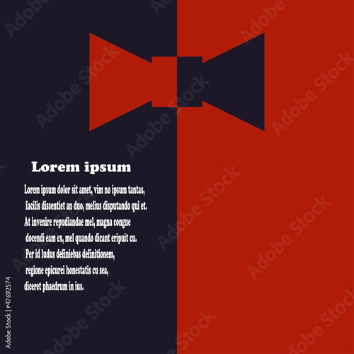 Abstract background with bow tie. eps10