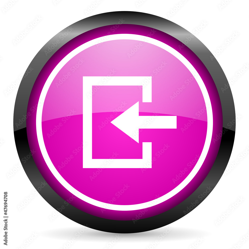 enter violet glossy icon on white background enter violet glossy icon on white background