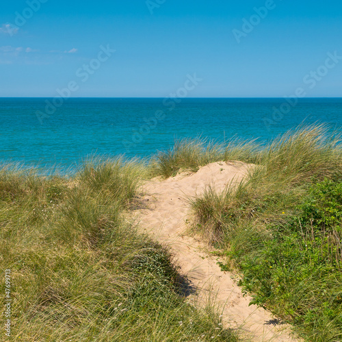 Beach, dune, sea view