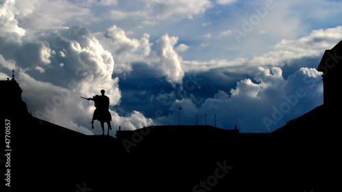 Poland Presidential Palace clouds