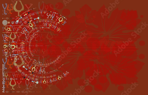 wine card banner background alcohol drink glass