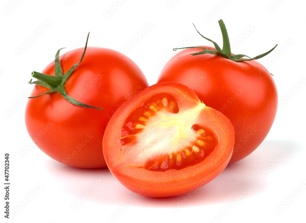 Ripe Tomato isolated on white background. Ripe Tomato isolated on white background.