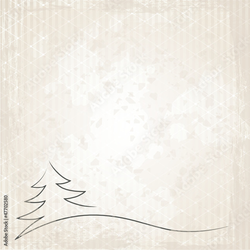 Weihnachtsbaum auf Grunge-Hintergrund