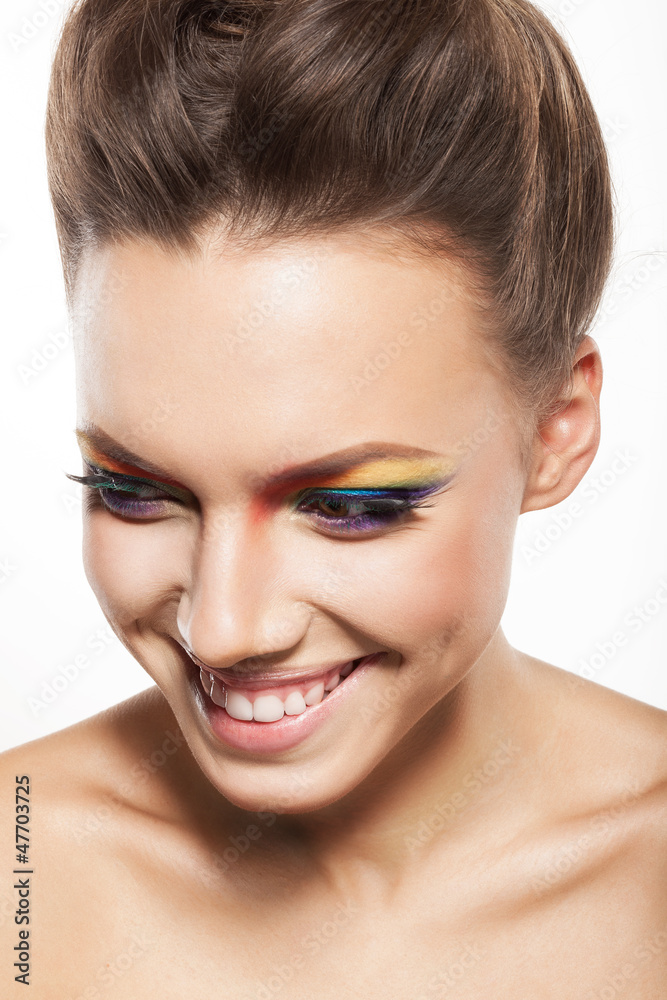 Fototapeta premium rainbow makeup