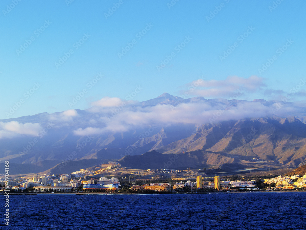 Tenerife, view from ferry to el Hierro, Canary Islands