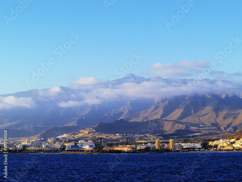 Tenerife, view from ferry to el Hierro, Canary Islands