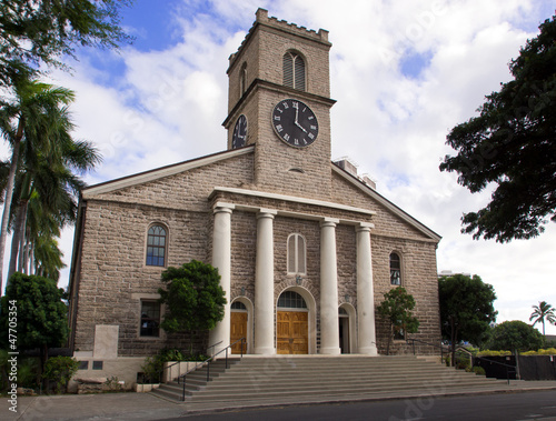 Kawaiahao Church in Historic Downtown Honolulu