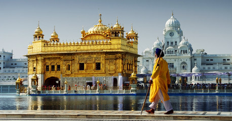 Wandcirkels India Sikh voor Gouden Tempel Amritsar  © Joolyann