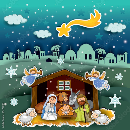 Crib landscape collage