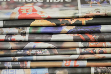 Deken met foto Kranten journaux  © zuchero