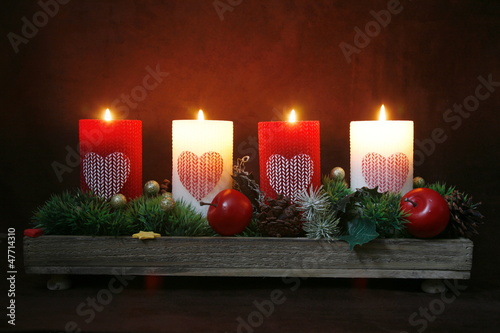 Adventskranzgesteck