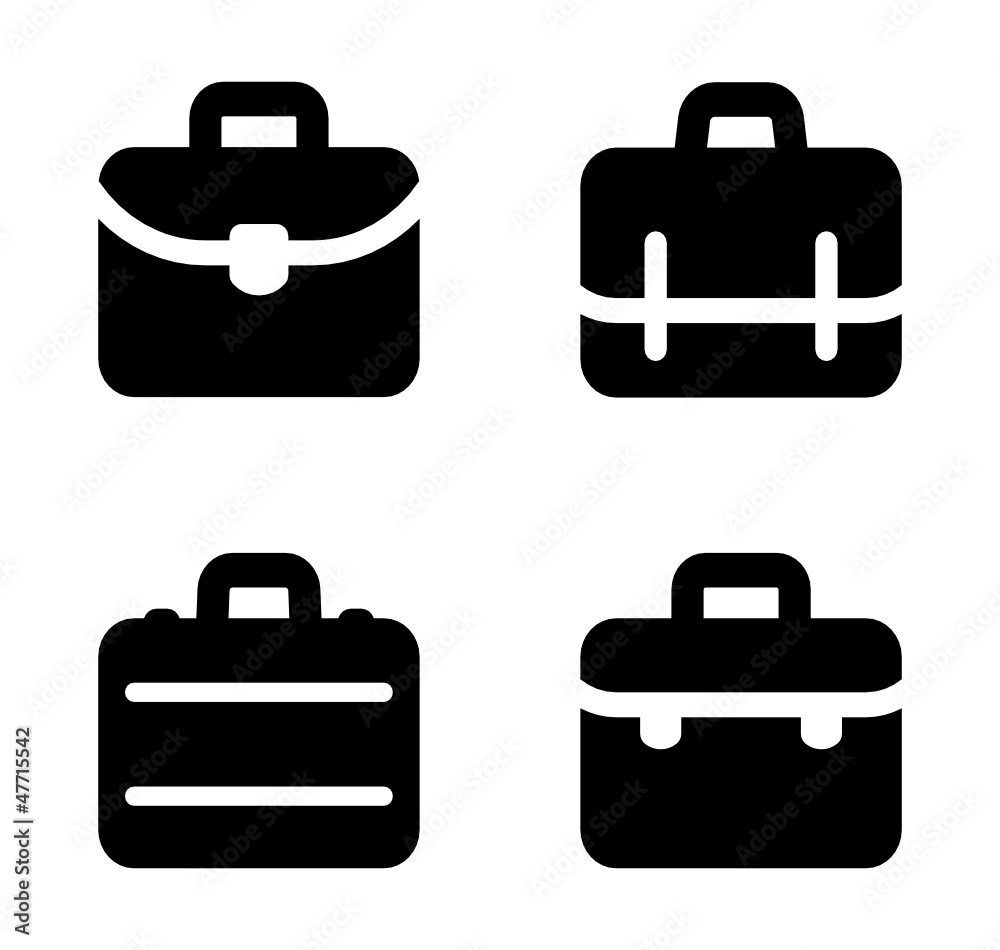 Briefcase icons Briefcase icons
