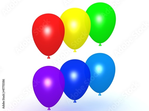 color balloons collection