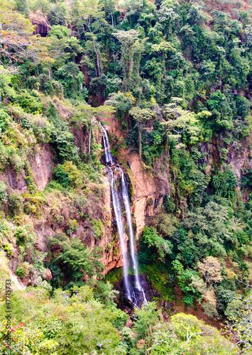 Manchewe Falls viewpoint - Long waterfall photo