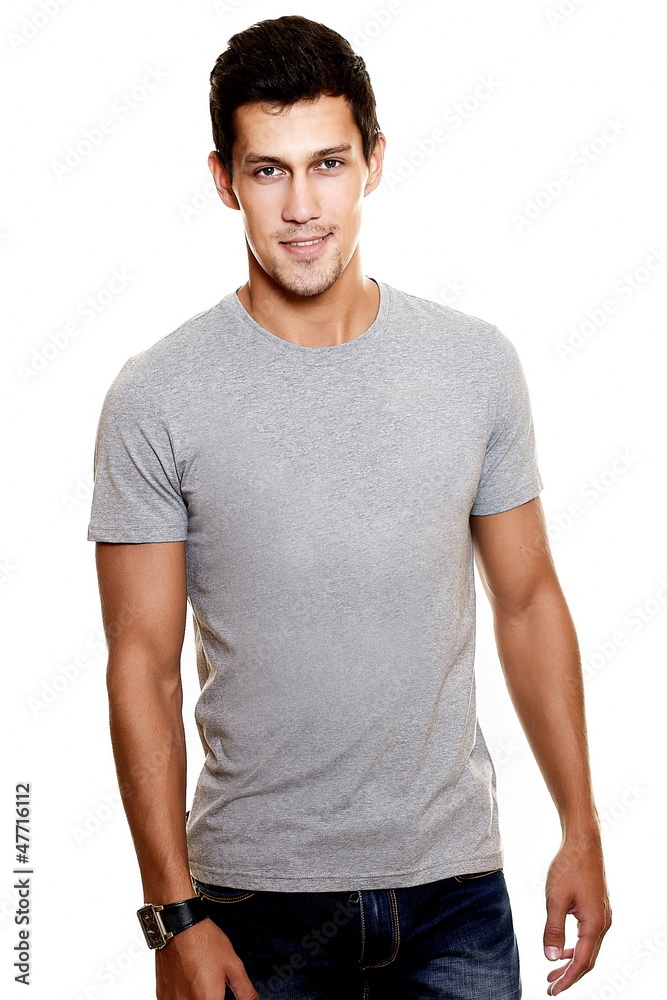 fashion sexy attractive handsome stylish man in casual cloth fashion sexy attractive handsome stylish man in casual cloth