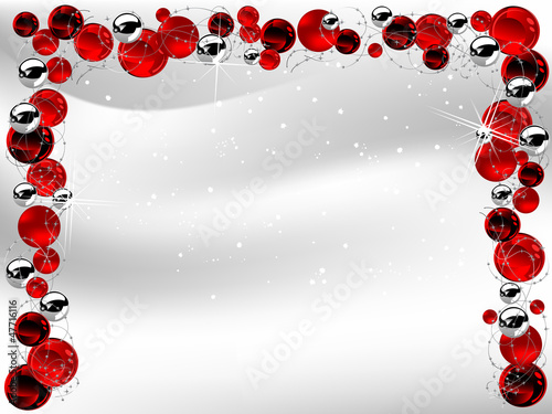 Red christmas garland
