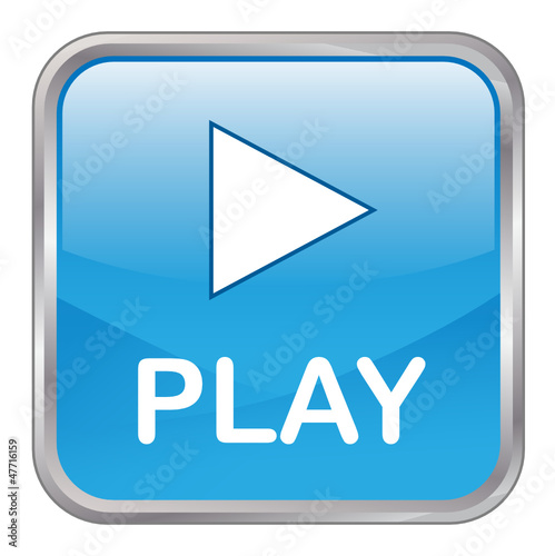 "PLAY" Web Button (watch video media player music file start)
