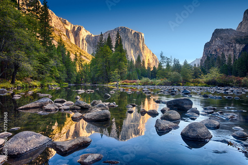 El Capitan, Merced River, Yosemite NP photo